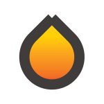 Icon which is an onion shape with a dark grey outline and bright yellow to orange gradient inside