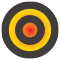 A target with a red centre